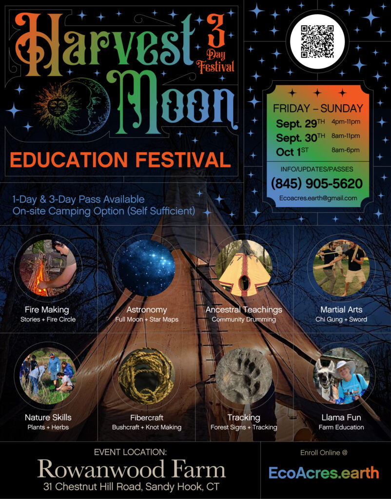 2023 Harvest Moon Outdoor Education Festival - Sept 29,30, Oct 1 - Newtown, CT